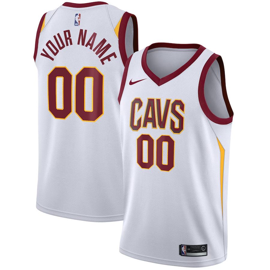 Men Cleveland Cavaliers Nike White Custom Swingman NBA Jersey